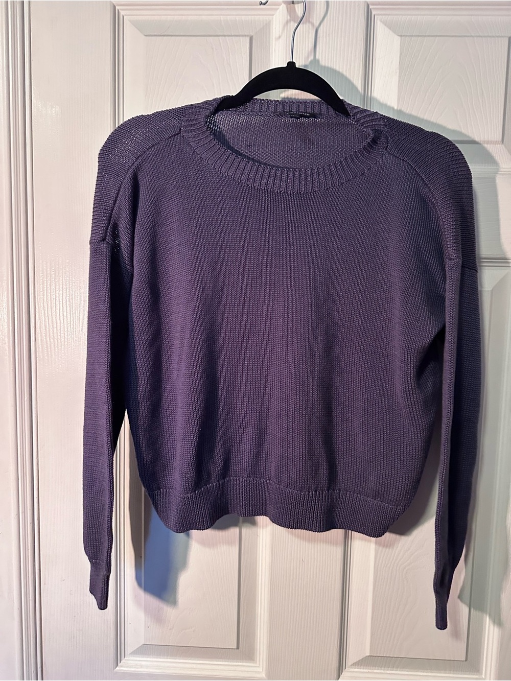 Eileen Fisher Lavender Silk Blend Crewneck Sweater